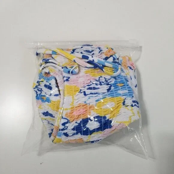 NWT‎ SUNDAY BRUNCH Underwired Padded Bra Shirred Bikini Set Size L- - Picture 8 of 8